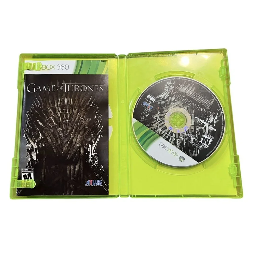 Game of Thrones (Xbox‎ 360) - Complete - CLEAN With Visuals Book